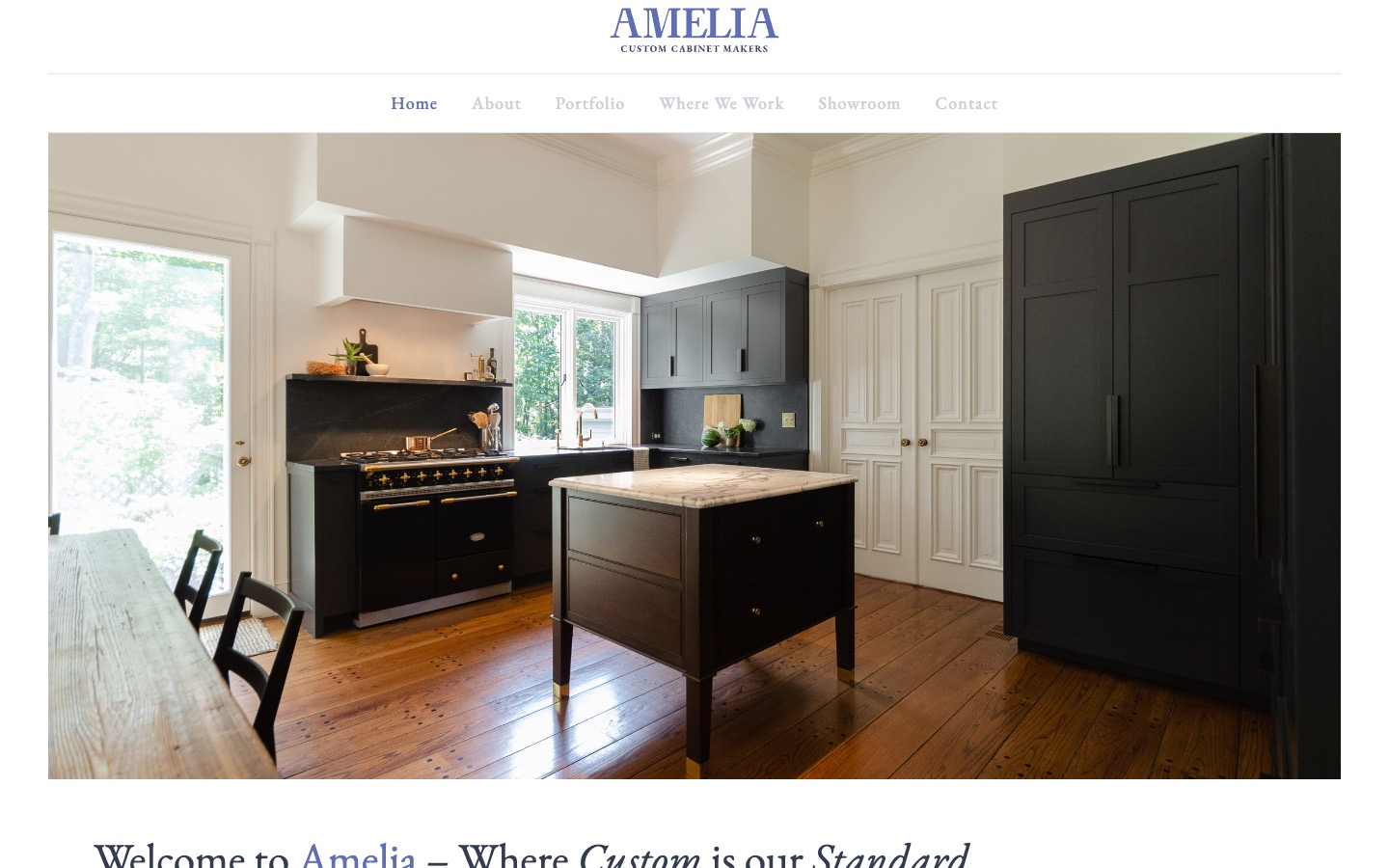 The current homepage